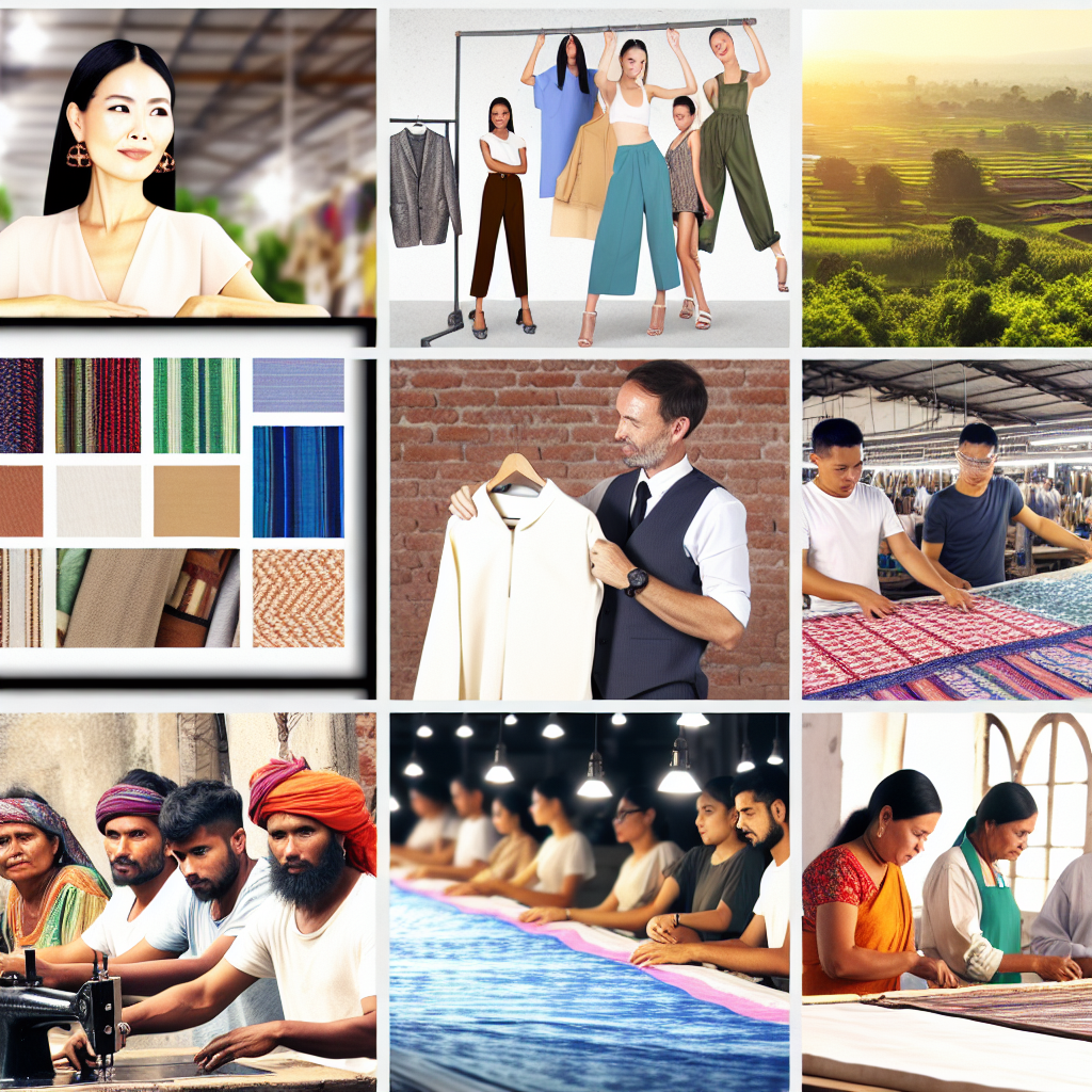 Fashion industry and textile manufacturing process.