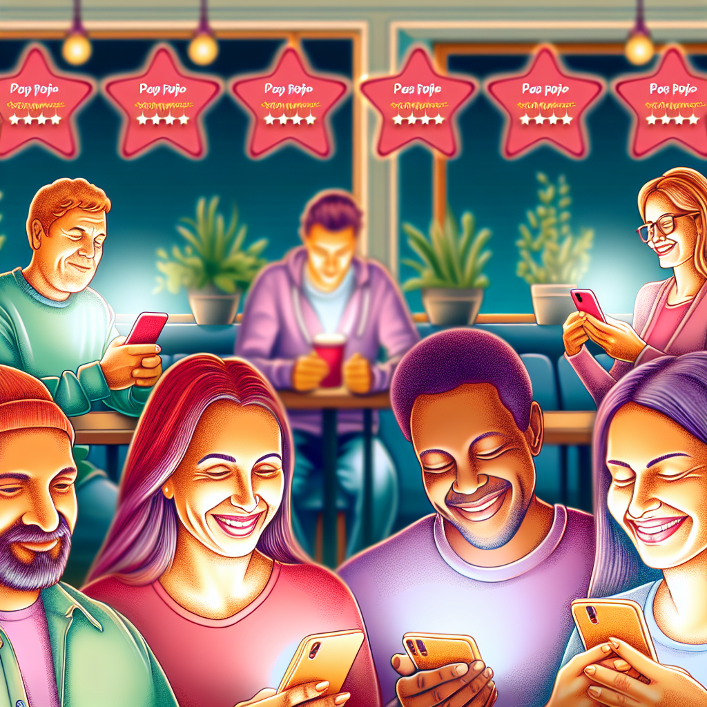 Oameni stand pe scaune si uitandu-se la telefoanele lor intr-o cafenea.